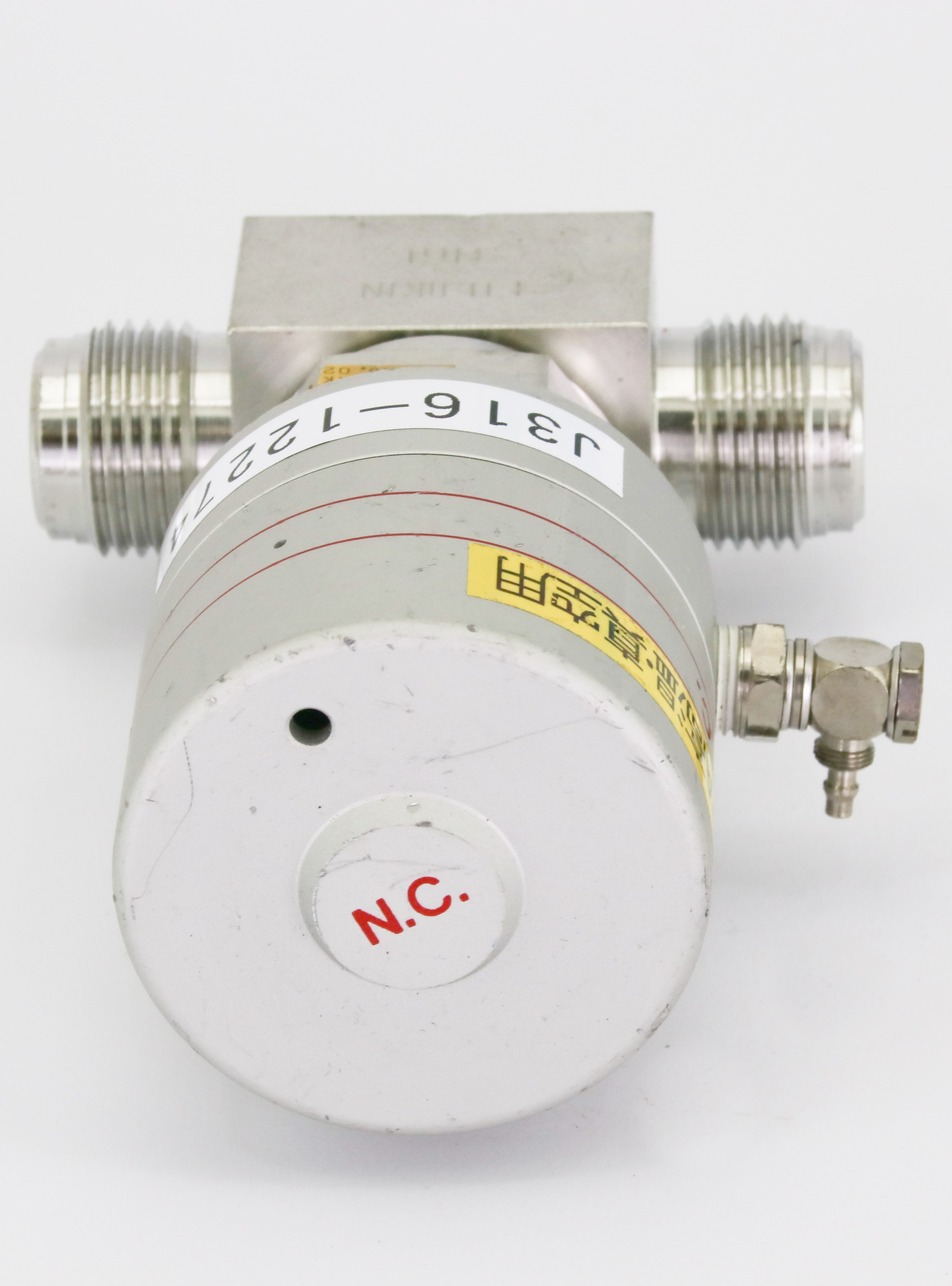 12274 FUJIKIN DIAPHRAGM VALVE, TYPE N.C., O.P. 0.34~0.49MPA 025793